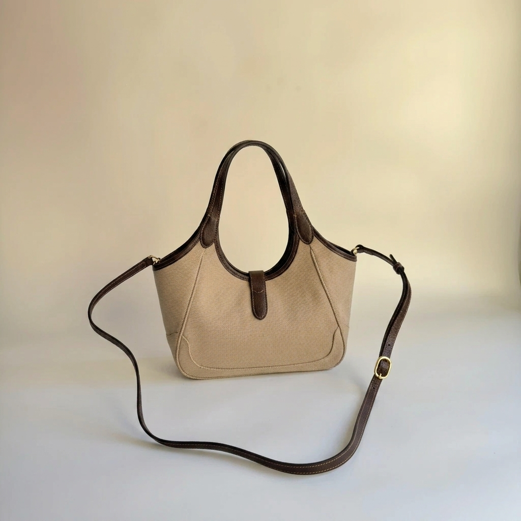 Traditional Monogram Canvas Handbag
