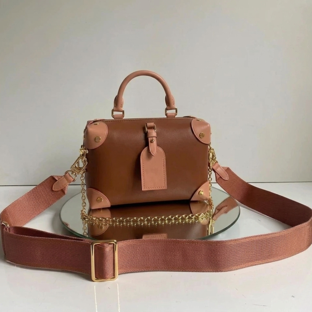 Petite Boxy Brown Crossbody Bag