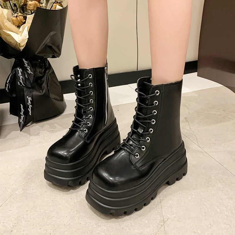 Winter New Elegant Fashionable Casual Short Boots Side Zipper