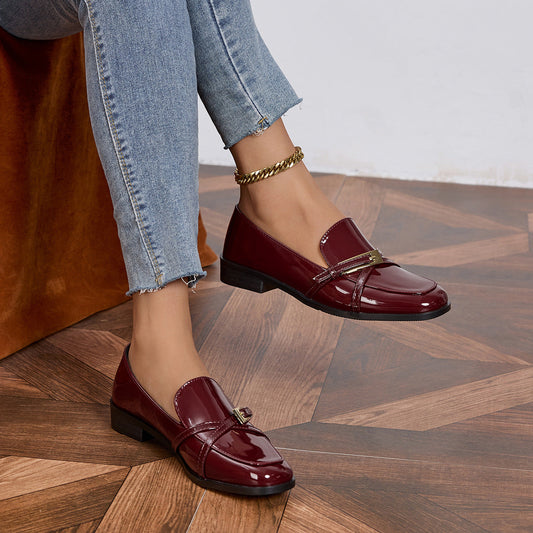 VerniSquare Patent Loafers
