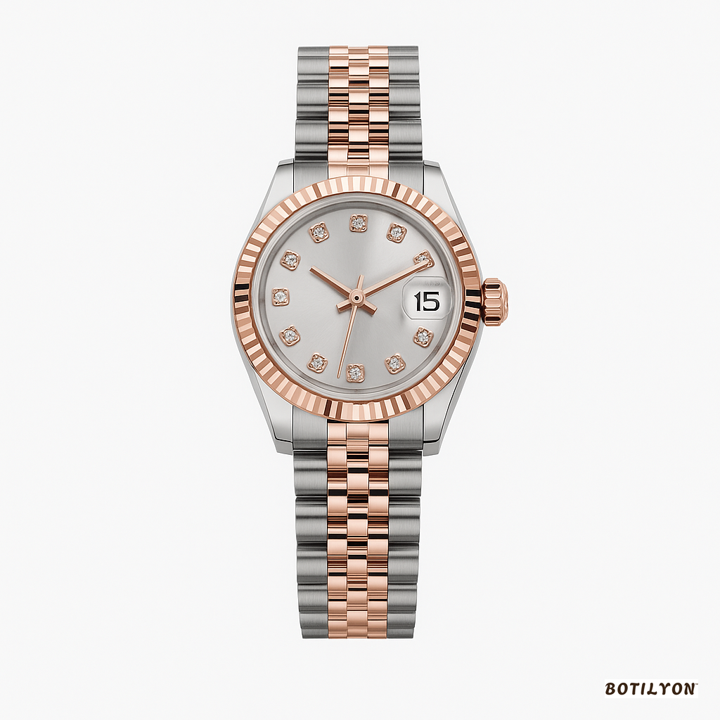 Watch Rose Gold Steel Elite