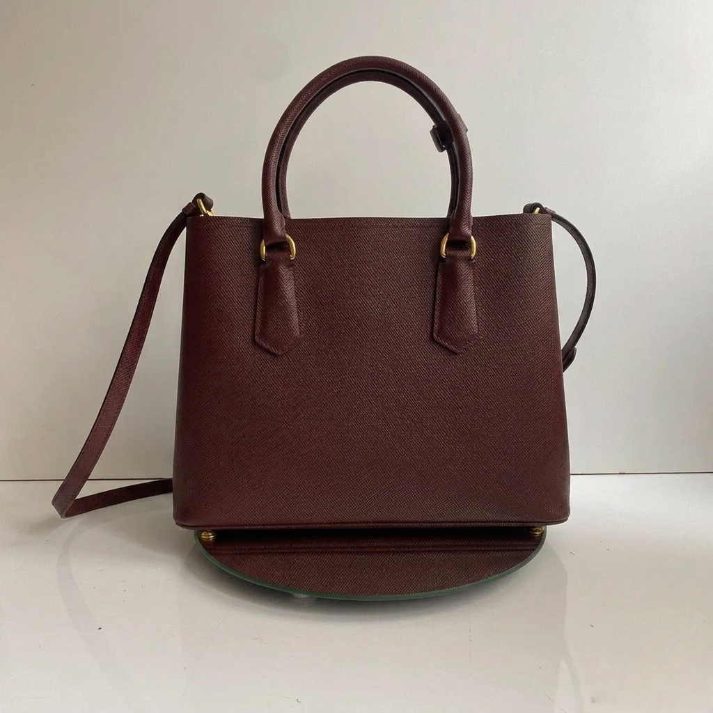 Burgundy Leather Crossbody Bag