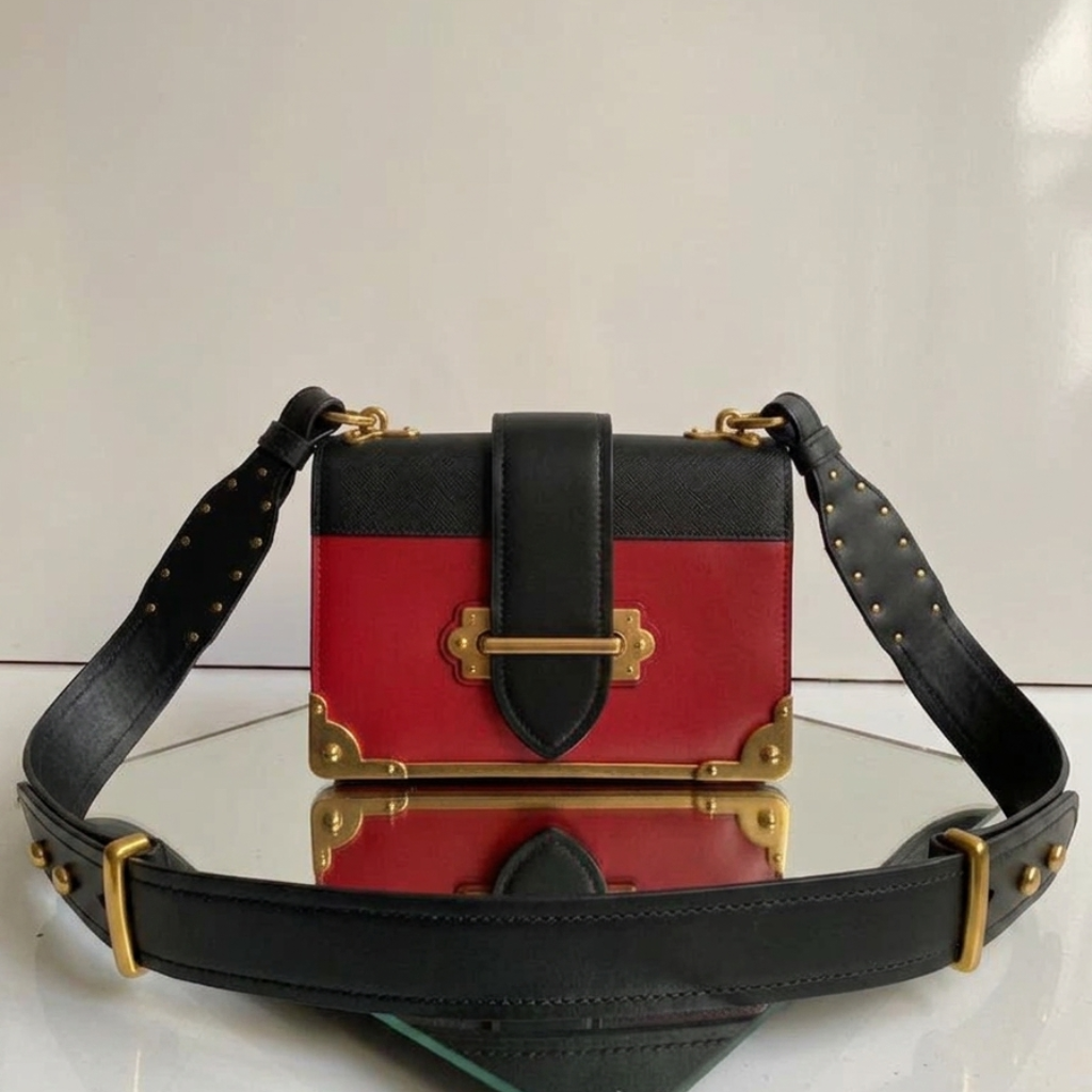 Utilitarian Mini Black Crossbody Bag