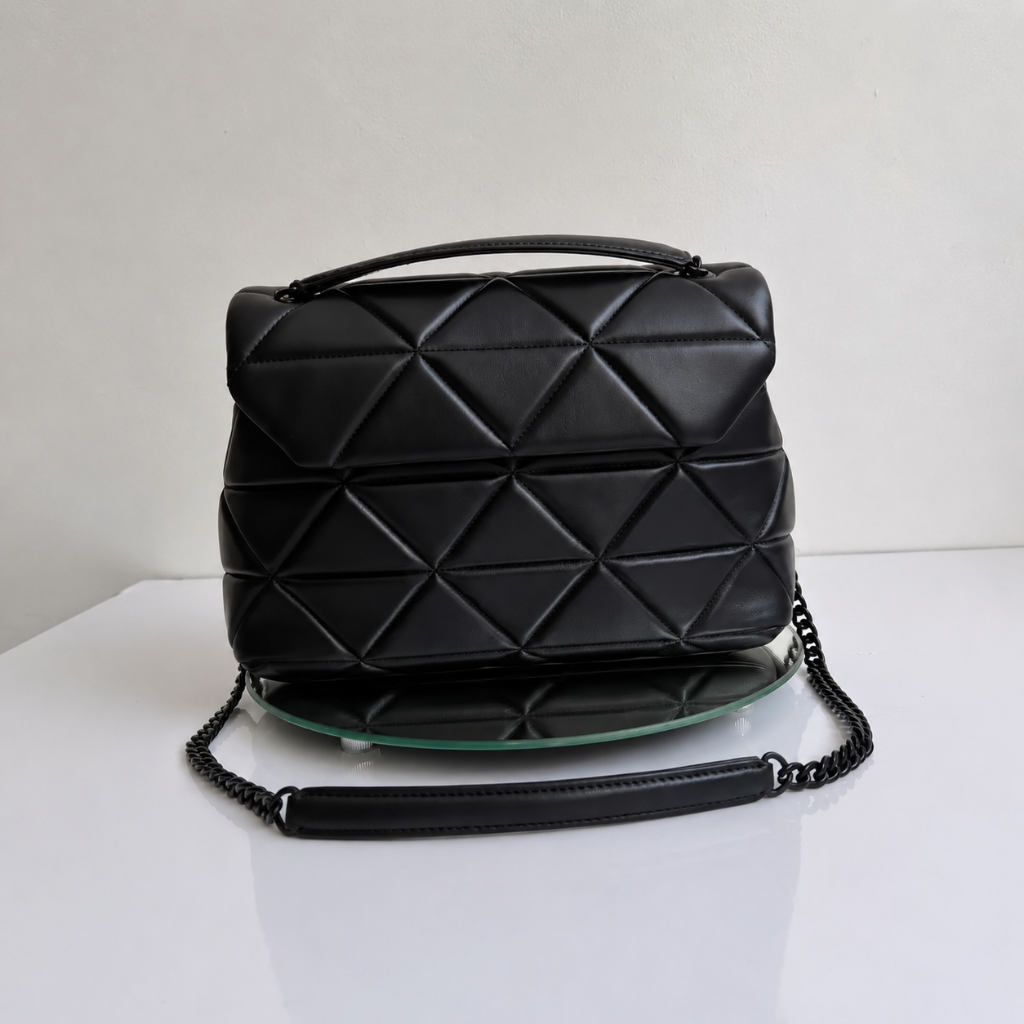Textured Nappa Black Bag