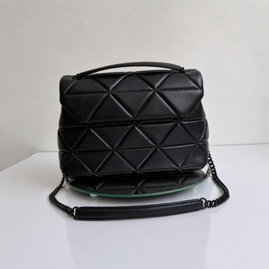 Textured Nappa Black Bag