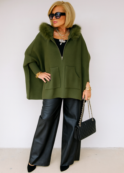 Chic Hooded Cardigan