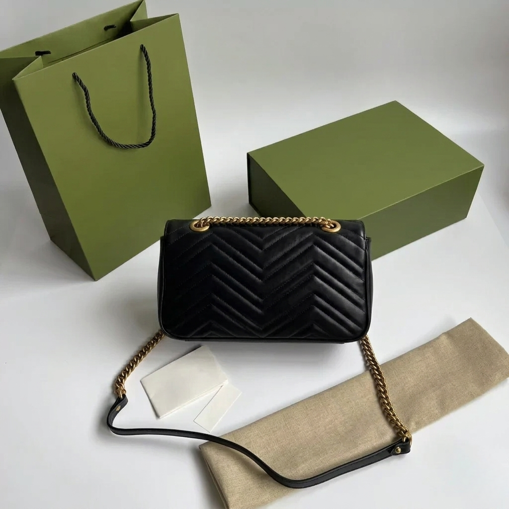 Classic Rectangular Flap Bag Black
