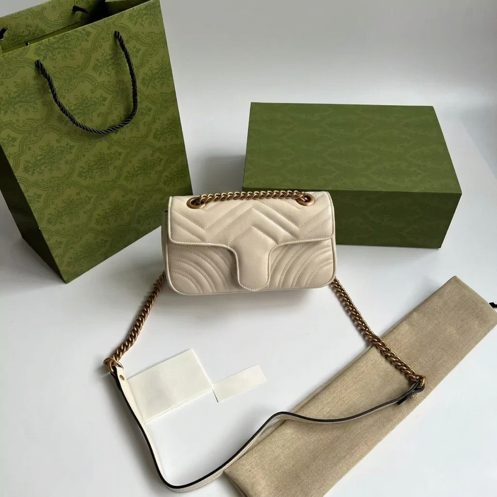 Classic Rectangular Flap Bag Beige