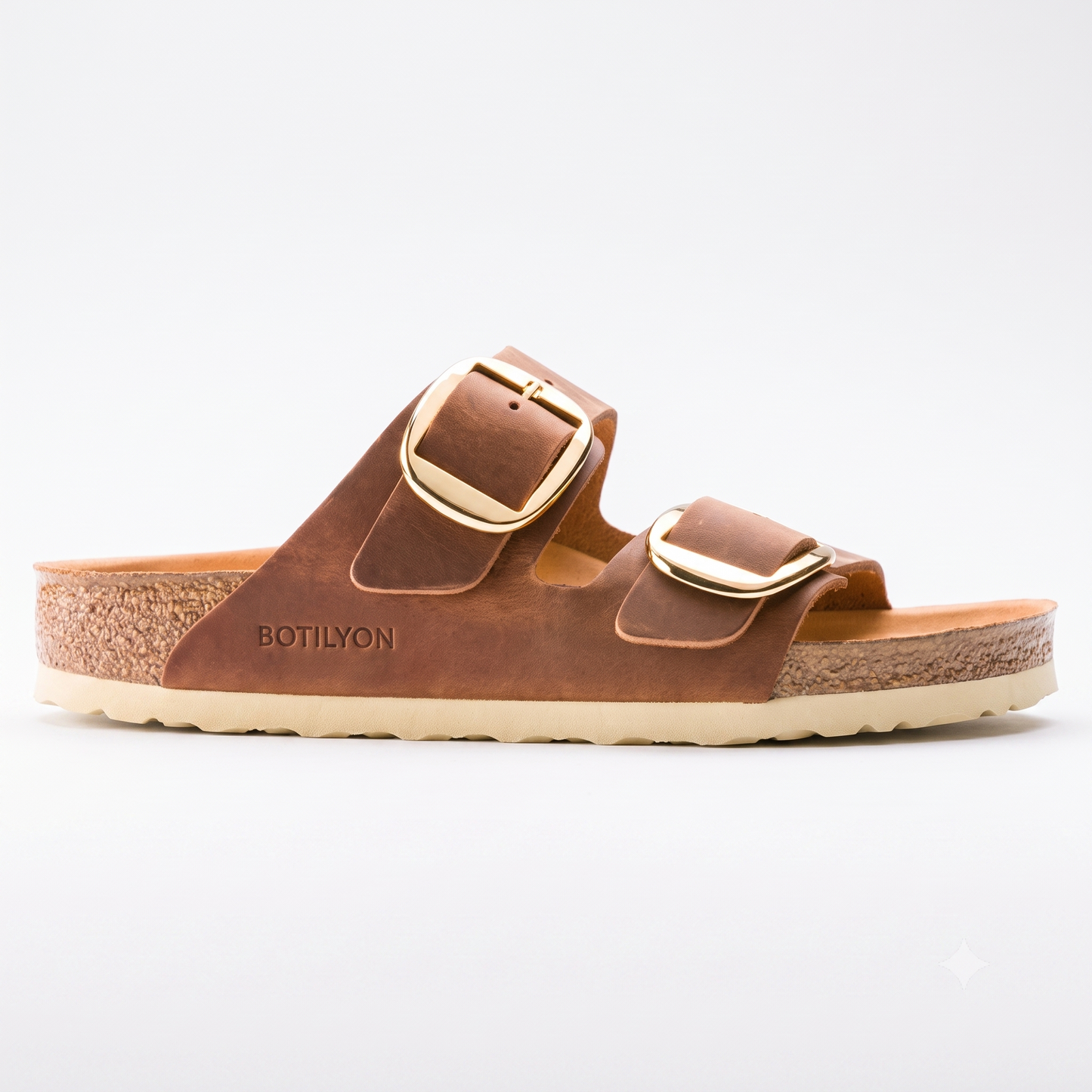 Botilyon Sandal - Cognac Leather