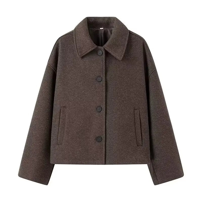 Autumn New Fashionable Casual Double Color Woolen