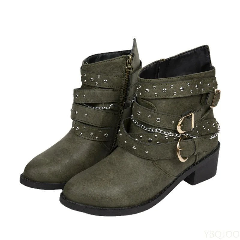 Elegant minimalist spring autumn new women's boots