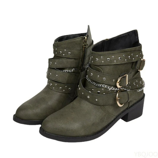 Elegant minimalist spring autumn new women's boots
