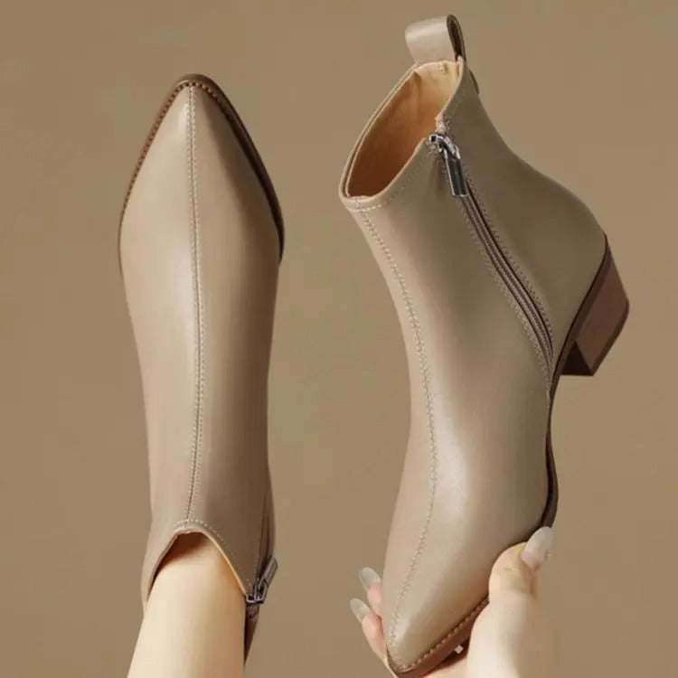 New Women's Ankle Boots - Minimalist Pointed Toe