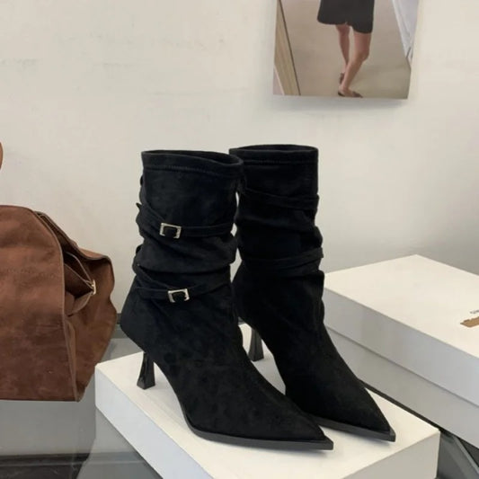 Fashionable Hot Selling Sexy and Casual Mid Top Women's Boots