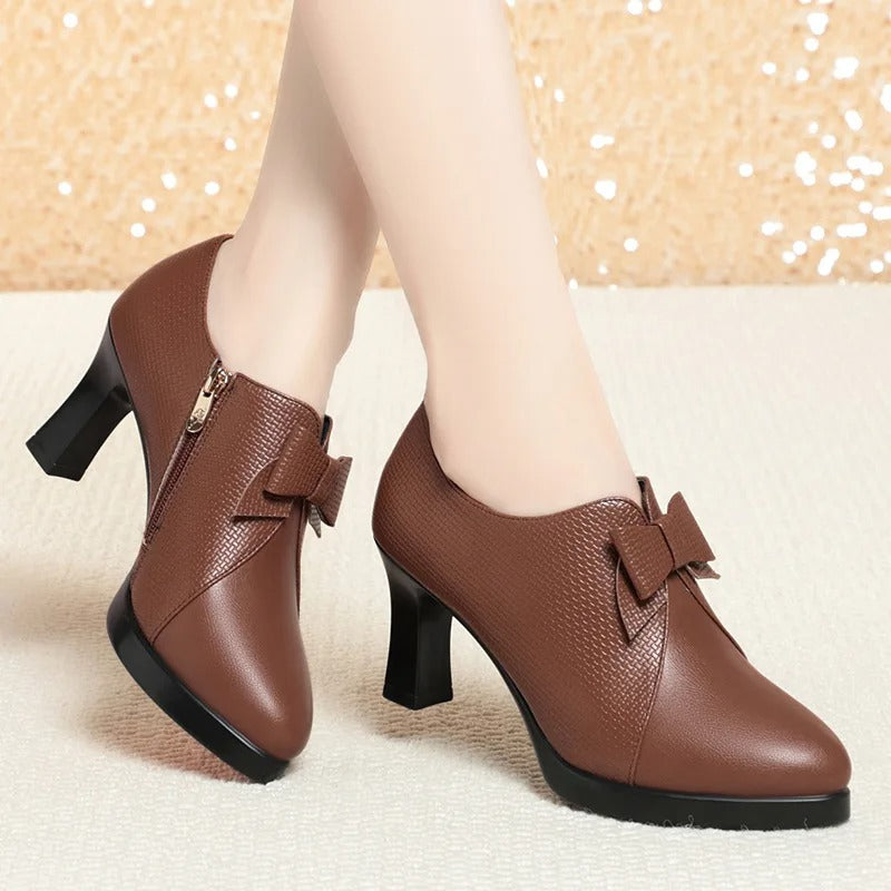 Women's Fashion Retro Single Shoes Platform Pumps Comfortable